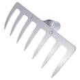 thumbnail image 3 of MasteelfCA 1pc Plowing Grass Rake Farm Agricultural Rake Gardening Tool Without Handle, 3 of 8