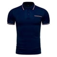 thumbnail image 2 of pstuiky camisetas de hombre, Camisa tipo blusa de manga corta con cuello vuelto y estampado informal para hombre camisas casuales para hombre xl, 2 of 4