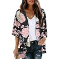 thumbnail image 5 of 2024 Bohemian Printed Women Summer Beach Wear Bikini Wrap Dress Pareo Tunic Swim Suit Cover Up Long Kimono Cardigan Summer Top, 5 of 7