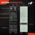 thumbnail image 4 of A-Premium Front Driver Side Master Power Window Switch Compatible with Nissan Frontier 2008-2020, Xterra 2008-2015, 4 of 6