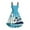 Sky Blue, variant on Sundress for Women, Crew Neck Sleeveless with Spaghetti Straps & Palm Print, Relaxed Fit Vacation Mid-Length Dress Orange, 3XL