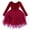 Red, variant on IDOPIP Toddler Girls Velvet Tulle Tutu Dress Long Sleeve Bowknot Christmas Dress Fall Winter Dresses
