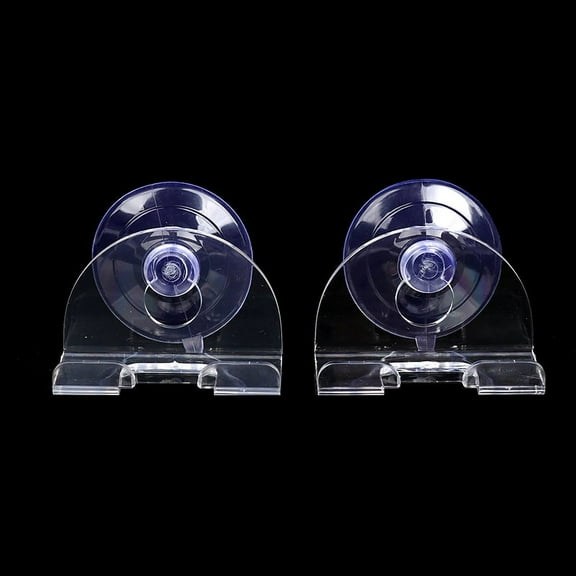 2pcs Shaver Holder Suction Cup Transparent Hook Razor Rack Waterproof Removable