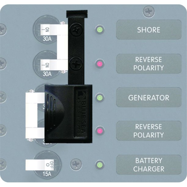 Lockout Slide Blue Sea Systems 4125, 2 polos, 2 polos