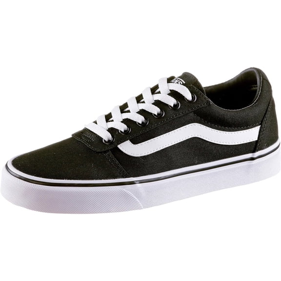 Vans Ward VN0A3IUN187 Women's Black & White Low Top Skate Shoes KHO107 (8.5)