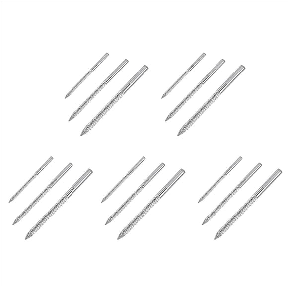 Paquete de 15 Brocas para Neumáticos, Varios Tamaños, Reparación de Neumáticos, Broca Carburo, Parches para Neumáticos, Cortadores Enchufes, Cortador de Alambre, Taladro Escariador