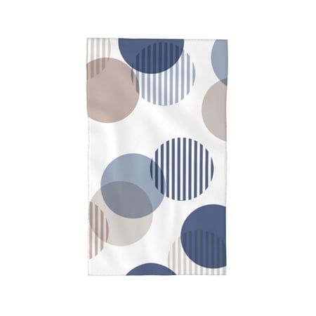 ZNDUO Microfiber Bath Towel, Geometric Dot Texture Abstract Pattern Towels for Bathroom, 27.5x16 in