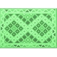 thumbnail image 1 of Ahgly Company Indoor Rectangle Southwestern Emerald Green Country Area Rugs, 7' x 9', 1 of 4