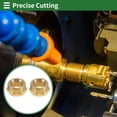 thumbnail image 4 of Unique Bargains Brass Pipe Fitting 3/8"Female x 3/4"Male Reducer Hex Bushing 33/64" 2 Pcs, 4 of 7