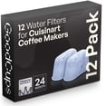 thumbnail image 1 of GoodCups 12 Water Filters for Cuisinart Coffee Makers - Fits All Cuisinart Coffee Brewers - Replacement Charcoal Water Filters for Cuisinart, 1 of 9