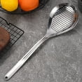 thumbnail image 3 of WUXIAB Stainless Steel Skimmer Slotted Spoon Set –Large Strainer Ladle,Spider Draining Pasta Strainer,Frying Strainer,Perforated Punching Design With Hanging Holes For Home Kitchen & Restaurant Use, 3 of 9