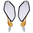 thumbnail image 1 of EeaseCA 1 Pair Motorbike Retroreflector Motorcycle Rearview Mirror Modified 360°Rotated Adjustable Rearview Mirror (Golden), 1 of 7