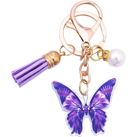 Butterfly Keychain for Keys Purse Charms for Handbag Charm for Women Girls Butterfly Lovers Birthday Christmas Gifts