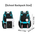 thumbnail image 5 of SANMADROLA School Backpack Bookbag, Heavy Duty Backpack 21L Schoolbag Bookbag with USB Charge Port, 5 of 9