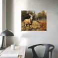 thumbnail image 3 of COMIO Farmhouse Deer Wall Art Coutry Deer Wall Decor Rustic Wildlife Decor Pictures Canvas Prints Framed Modern Artwork for Home Living Room Bedroom Bathroom, 3 of 4