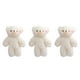thumbnail image 1 of 3 unids perla peluche de peluche encantador peluche llavero llavero juguete lindo bolsa colgantes (blanco), 1 of 6