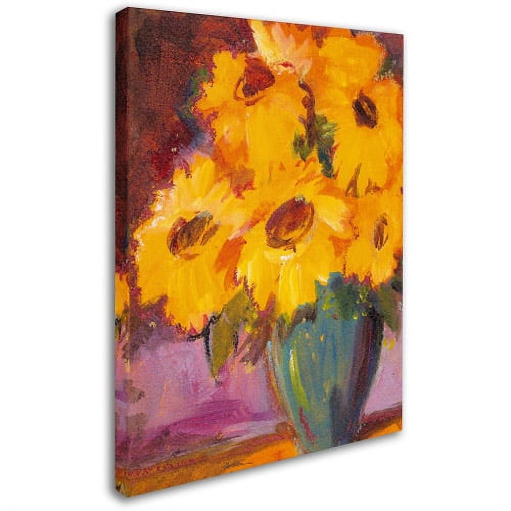 Trademark Fine Art "Sunflower #5" Canvas Wall Art by Sheila Golden