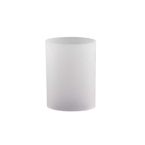 WGV Frosted Glass Hurricane Candle Shade Chimney Tube - 4" Wide x 6" Height, Good quality, Heavy Weighted Base - 1 Pc