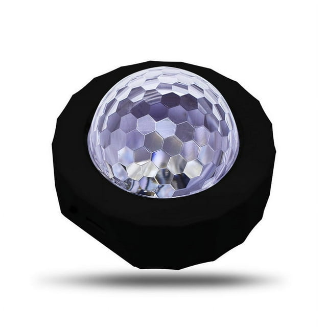 Fiudx Luces Led para Coche, Luces Interiores Rgb con Modo Música, Diseño Portátil y Recargable, Activación Por Sonido, Uso Versátil, Ambiente Festivo, Opción de Montaje Magnético