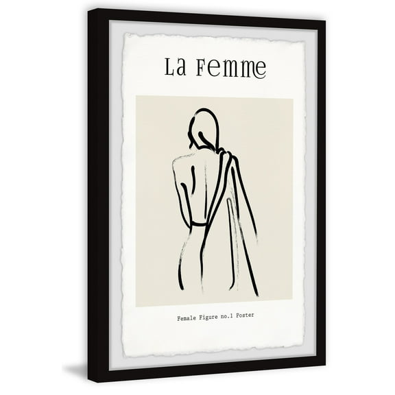 Marmont Hill Female Figure No 1 Poster Framed Painting Print