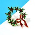 thumbnail image 4 of Enamel Flower Garland Brooch Rhinestone Enamel Bow Brooch Jewelry Christmas Accessories Dress Sweater Accessories, 4 of 6