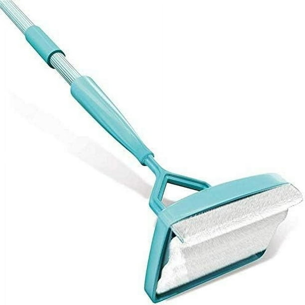 Herramienta limpiadora de zócalos con mango largo extensible, almohadillas de limpieza de microfibra y chenilla para todas sus necesidades de limpieza, postes ajustables resistentes y diseño de