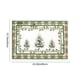 thumbnail image 3 of Felpudo navideño con piñas | Felpudo navideño de poliéster verde | Alfombra antideslizante para entrada (60 x 40 cm) | Decoración festiva para puerta de entrada | Uso en interiores y exteriores |, 3 of 6