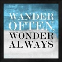 Metaverse R951435-0120000-AEAAAAEAN4 13.25 x 13.25 in. Wander BG I Framed Wall Art by Posters International Studio