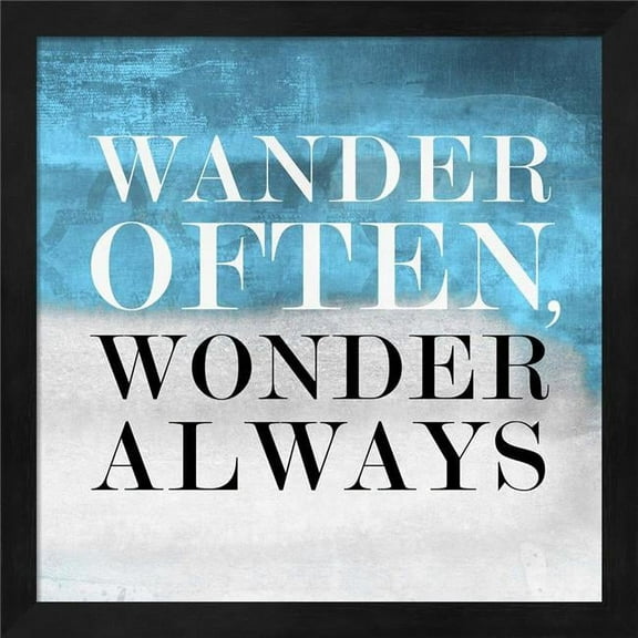 Metaverse R951435-0120000-AEAAAAEAN4 13.25 x 13.25 in. Wander BG I Framed Wall Art by Posters International Studio