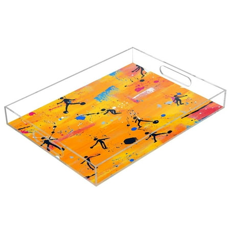 

Clear Acrylic Tray Water Cup Tray Teacup Jewelry Storage Tray for Serving and Home Decor Child s Drawing