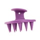 thumbnail image 2 of Masajeador de cuero cabelludo, cepillo de champú para cabello húmedo y seco, depurador de cuero cabelludo para viajes en casa Violeta oscuro, 2 of 9