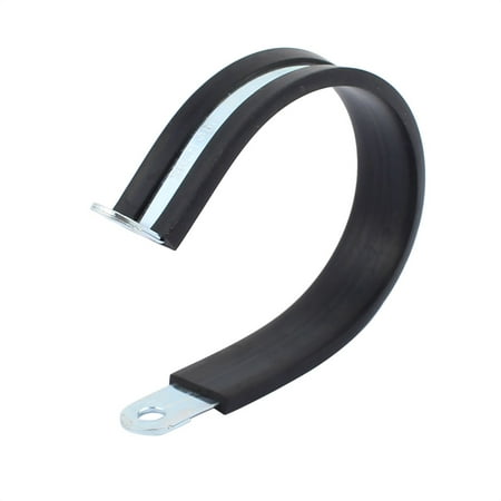 

60mm Diameter EPDM Rubber Lined R Shaped Zinc Plated Pipe Clips Hose Tube Clamp