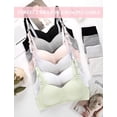 thumbnail image 4 of Girls' Training Bras Thin Nylon Breathable Lightly Padded No Wire Bras for KidsAdjustable AB-Cup, 4 of 4