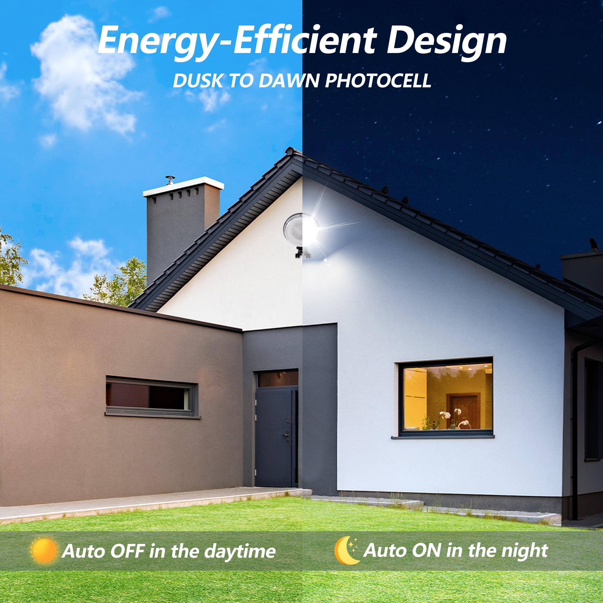 LISUNAR 2PCS LED Barn Light,120W Dusk to Dawn Area Lights with Photocell,Adjustable Angle,6500K 10,000LM,IP66 Waterproof Outdoor Security Lighting for Street,Yard