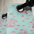 thumbnail image 3 of Ambesonne Coral Grommet Curtain, Fishes Coral Reef Aquatic, 50" x 120", Dark Coral Pale Blue, 3 of 6