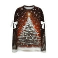 thumbnail image 5 of ‌FDGIU Christmas Sweatshirt for Women 2025 – Merry Holiday Pullover, Cozy Long Sleeve Loose Fit Top‌, 5 of 5