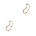thumbnail image 4 of Anillo abierto en forma de V Qarigey para mujer ceremonia de boda 2piezas Oro, 4 of 6