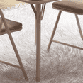 thumbnail image 4 of Folding Table and Chair Set of 3, Featuring a Portable Table and Chairs with Soft Pu Cushions. No Assembly is Required, Perfect for Eating, Reading, and Playing, 4 of 7