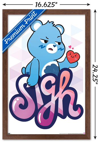Care Bears: Unlock The Magic - Sigh Wall Poster, 14.725" x 22.375" Framed