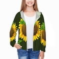 thumbnail image 3 of Cauagu Sunflower3 Print Sun Protection Jacket for Teen,Full-Zipper Long Sleeve Sun Shirts with Pockets UV Hoodie Shirts Outdoor Athletic Jacket-XX-Large, 3 of 7
