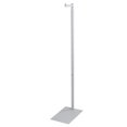 thumbnail image 1 of Sswbasics Adjustable White Costumer Stand - Single Arm Clothes Rack - Retail Clothing And Garment Display Stand - Ideal For Showcasing Hanging Items In Thrift Shops Boutiques And Retail Stores, 1 of 5