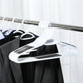thumbnail image 2 of 30 Pack Clothes Hangers Plastic Hangers Non Slip Hangers Black, 2 of 7