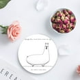 thumbnail image 4 of RYLABLUE It Still a Nice Lama Alpaca Set of 8 Round Coaster for Drinks, Absorbent Ceramic Stone Coasters Cup Mat with Cork Base for Home Kitchen Room Coffee Table Bar Decor, 4 of 5