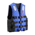 thumbnail image 4 of Adjustable Buoyancy Life Jacket for Adults & Kids, Oxford Cloth Fishing Watersport Safety Vest with Reflective Strips, USCG Approved Flotation Aid for Swimming Boating,Blue L, 4 of 4