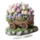 thumbnail image 4 of Tablero decorativo de decoración de carrito de flores 2D con Base, regalo de cumpleaños, coleccionables, de arte acrílicas para estante de, 4 of 8