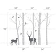 thumbnail image 2 of Birch Tree with Deer and Bird Wall Decals W1116 - Scheme A, 2 of 2