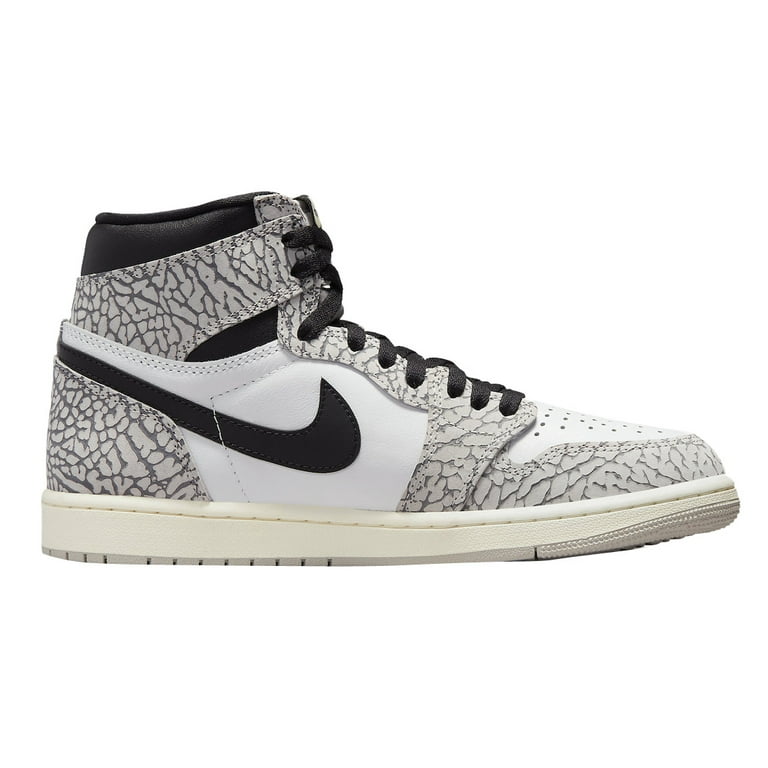 Men s Air Jordan 1 Retro High OG Tech Grey Muslin Black White DZ5485 052 7.5 Walmart