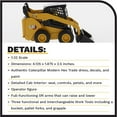thumbnail image 4 of Diecast Masters 1:32 Caterpillar 259D3 Compact Track Loader with Attachment Accessories | High Line Series Cat Trucks & Construction Equipment | 1:32 Scale Model Diecast Collectible | DM Model 85678, 4 of 9