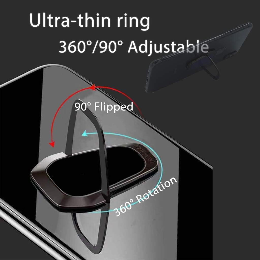 owl fun Ring Handy Halter Finger Ring Stand 360° freidrehbar Kickstand  Smartphone Halterung mit Komfortable Einhandbedienung Metallring Ständer