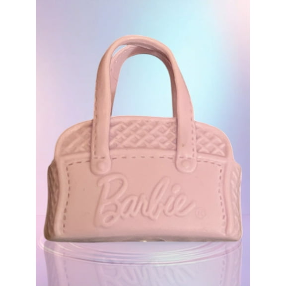 Pink Purse Handbag Fashion Bag Open Logo Faux Stitching Accessory